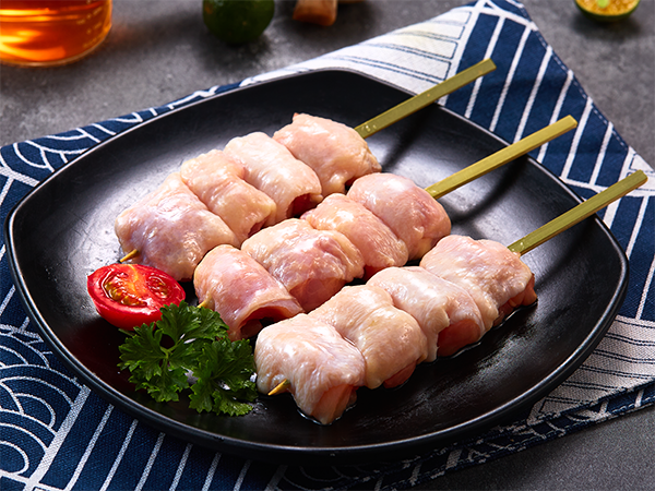 带皮腿肉串